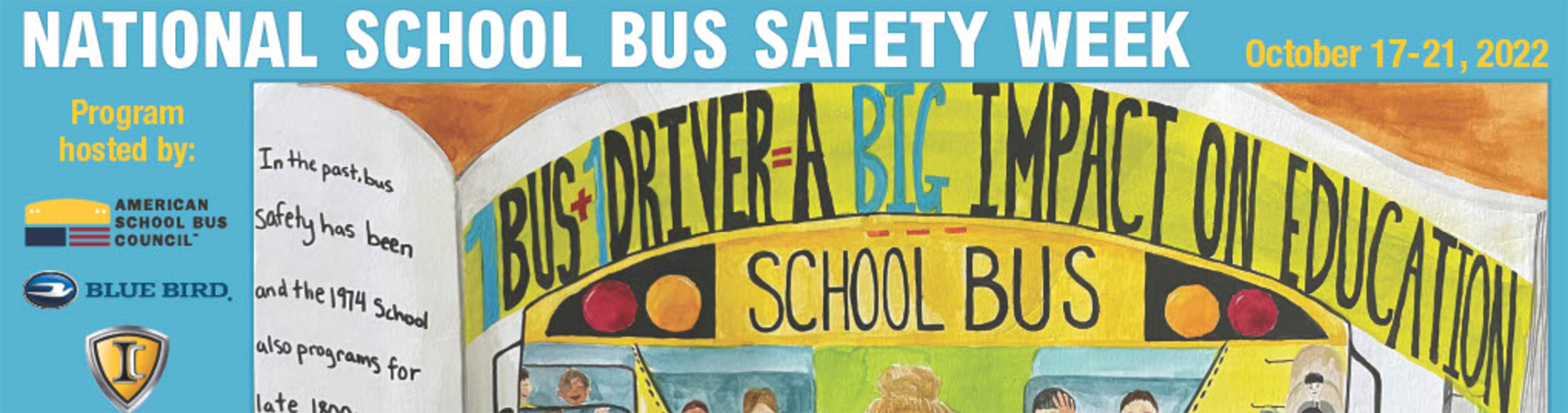 National School Bus Safety Week 2022 poster